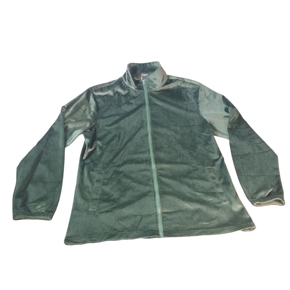 Coofandy Mens Size S Green Full Zip Jacket NWT Casual Athleisure Sportswear Cool